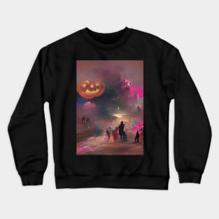 SURREAL HALLOWEEN IN THE DESERT Crewneck Sweatshirt